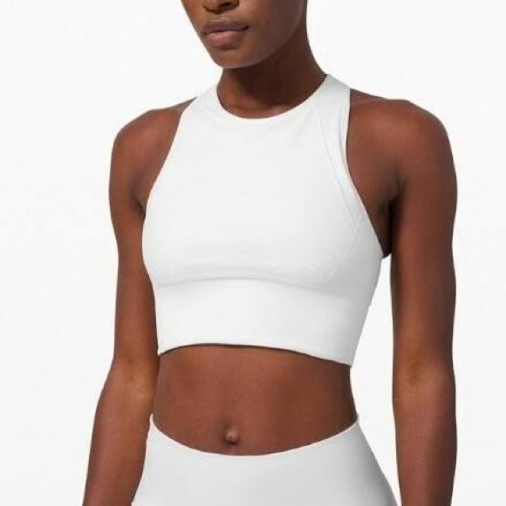 lululemon athletica White High-Neck Sports Bra